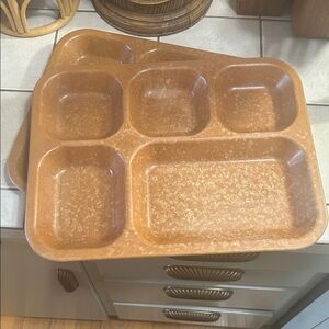 Vtg 1953 Bakelite Halsey Co. Divided Tray